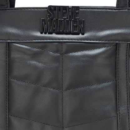 Steve Madden Belia Chevron Quilted Satchel – Chic Convertible Crossbody