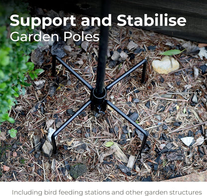 DIVCHI 4‑Spike Bird Feeder Stabilizer for Outdoor Garden Use