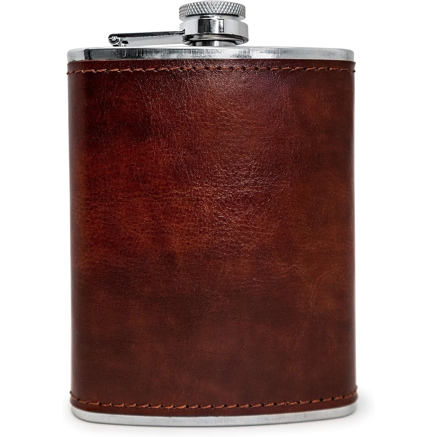 Vin Bouquet 8oz Stainless Steel Hip Flask with Leather Funnel