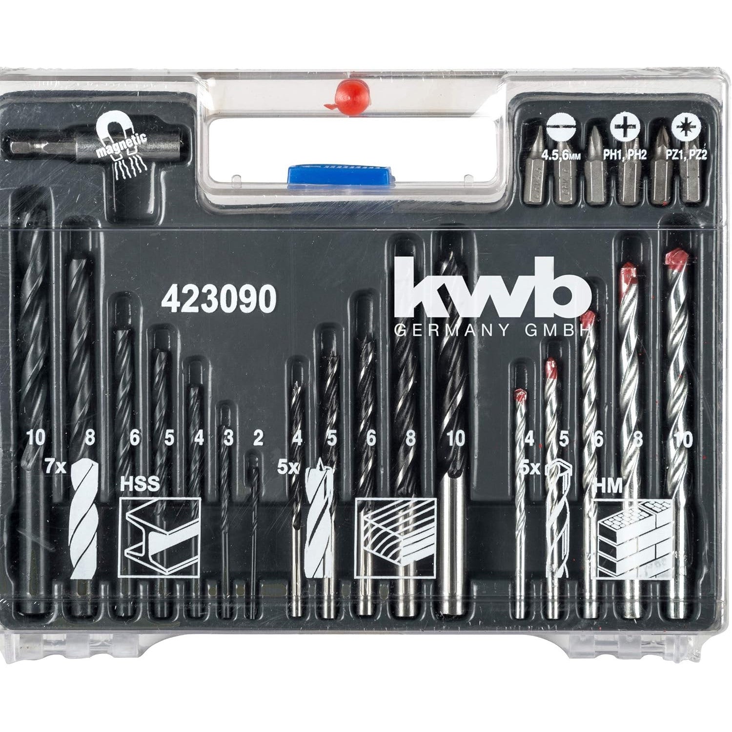 kwb KRAFTIXX 300-Piece Drill Bit Set for Wood & Metal