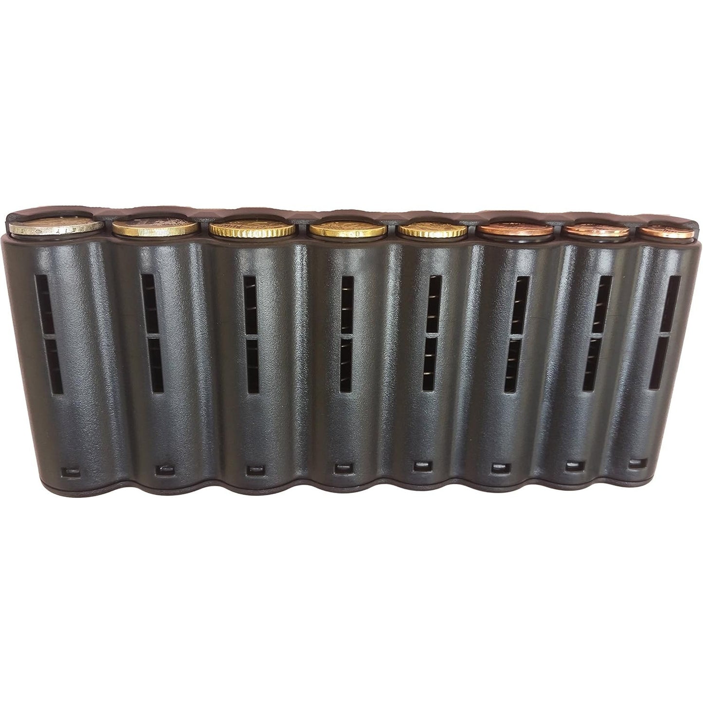 Claire-FonCET 8 Euro Coin Dispenser for Waiters, Taxi Drivers, Black