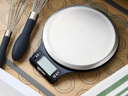 Amazon Basics EK3211 Digital Kitchen Scale LCD Stainless