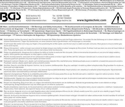 BGS Universal Oil Filter Wrench 12.5mm Drive 60-80mm