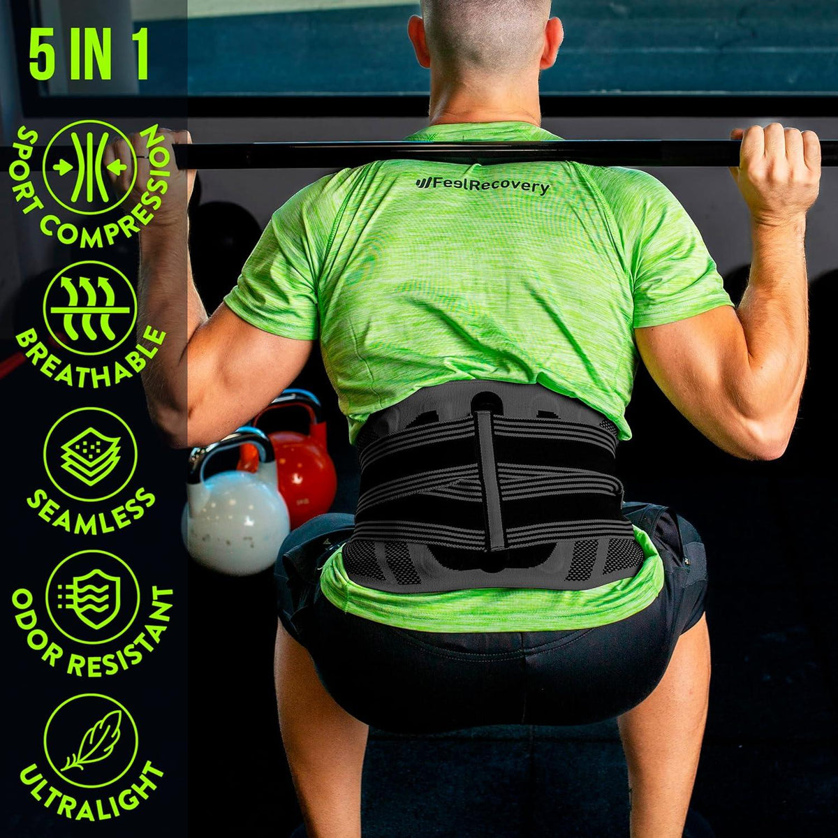 Feel Recovery Lumbar Support Belt for Men and Women, Sciatica Relief - Gomix Brands Outlet