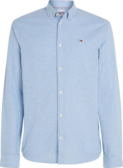 Tommy Jeans Slim Long Sleeve Shirt – Modern Cotton Comfort