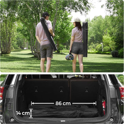 SONGMICS Portable Folding Camping Chair Set with Armrests