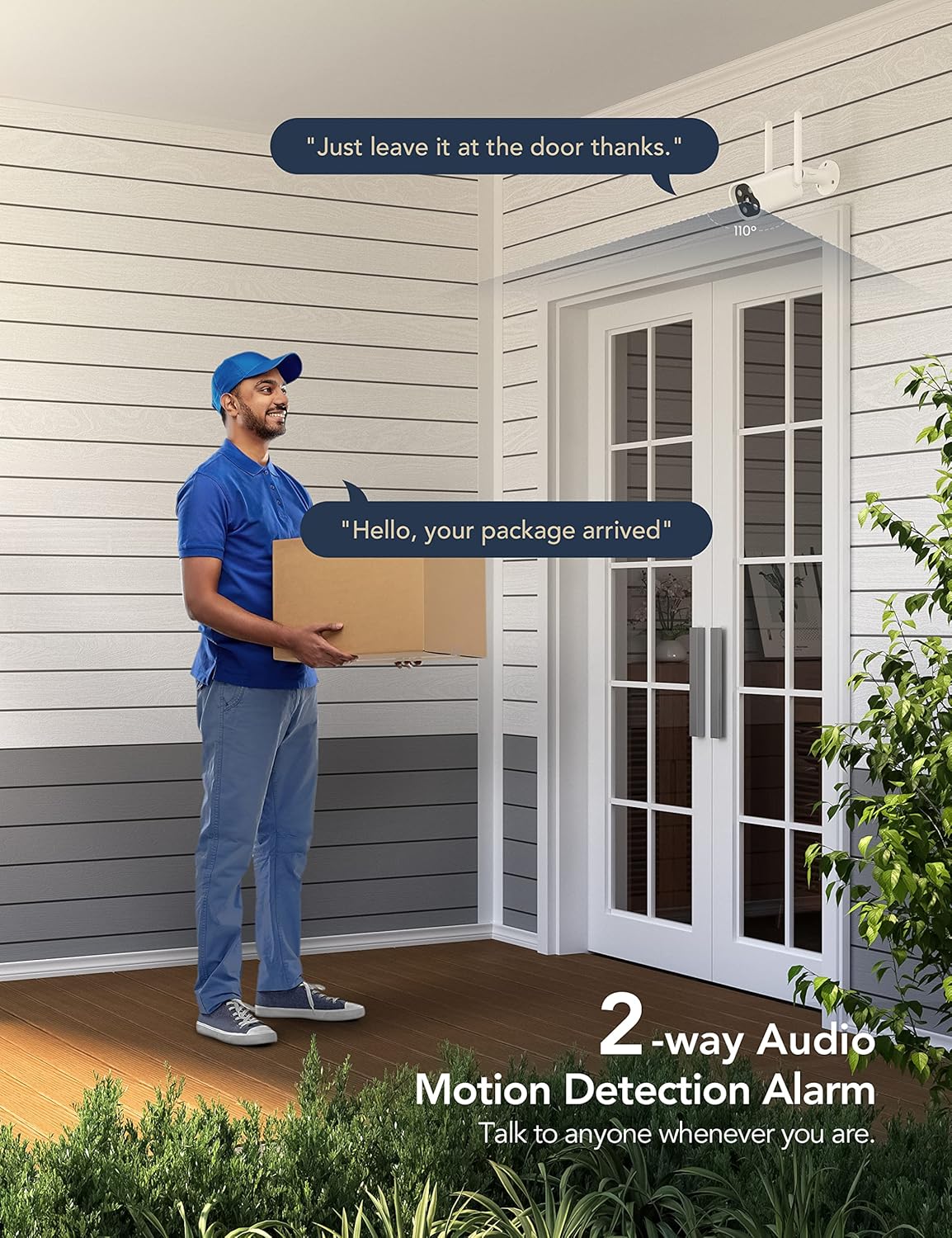 GNCC T1Pro 2K Outdoor Security Camera: Wireless WiFi, Night Vision, Two-Way Talk
