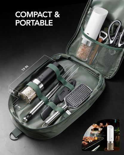 FORLIM KDL-593E-2WB Electric Salt and Pepper Grinder Set 2 Pack