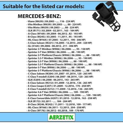 AERZETIX Intake Air Temperature Sensor C66421 Compatible with VW Mercedes-Benz Smart