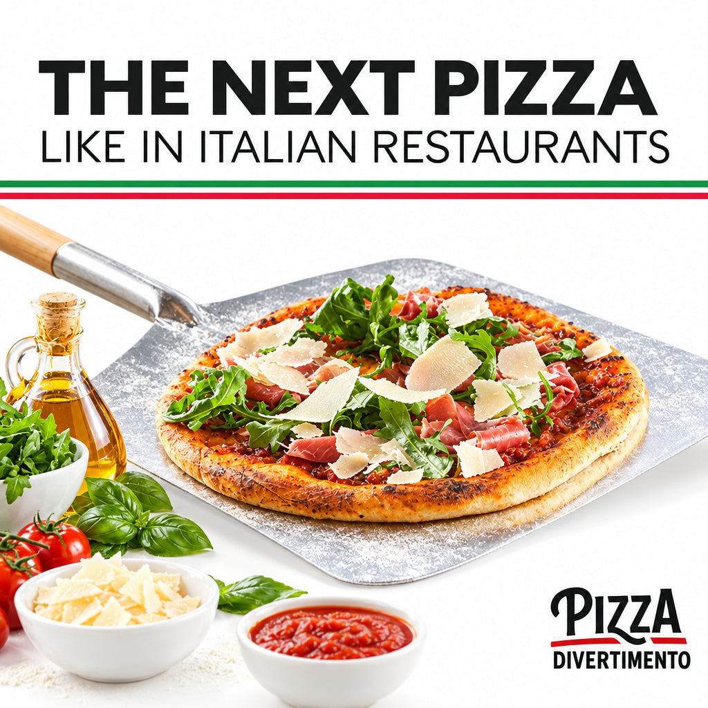Pizza Divertimento Pizza Stone with Peel for Oven and Gas Grill
