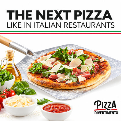Pizza Divertimento Pizza Stone with Peel for Oven and Gas Grill