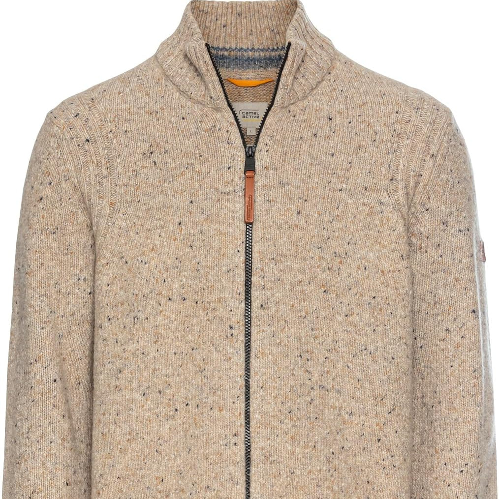 Camel Active Sustainable Merino Wool Premium Men's Cardigan