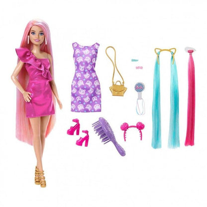 Mattel Barbie Fun & Fancy Hair Doll with 8" Colorful Locks