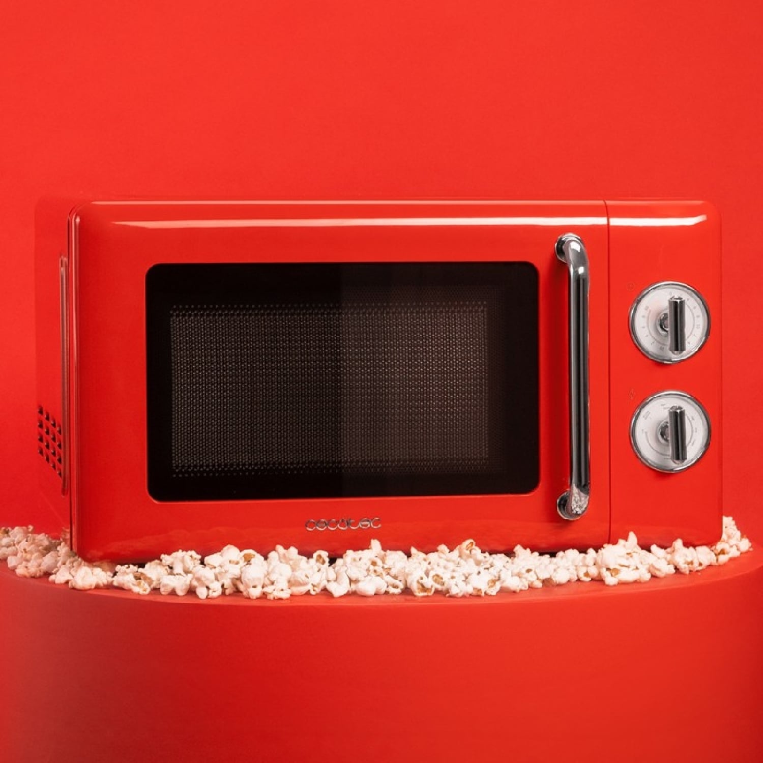 Cecotec Proclean 3010 Retro Microwave 700W 20L Red