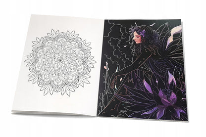 Magical Scratch Art Fairy Mandala Set with Stylus
