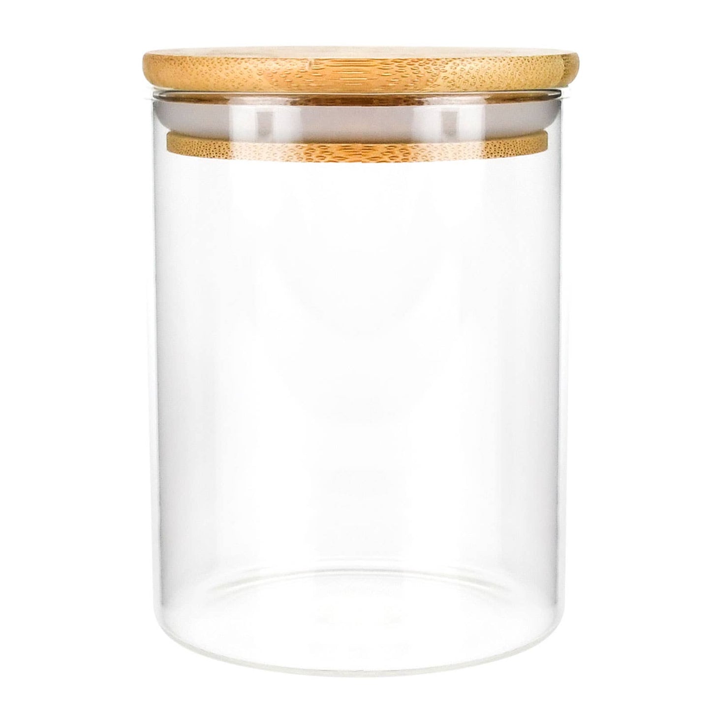 18oz (532ml) Bamboo Lid Glass Spice Jar – Eco-Friendly Kitchen Storage