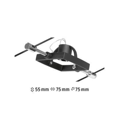 CorDuo Mac II Individual Spot GU5.3 10W 12V Black Matt Chrome