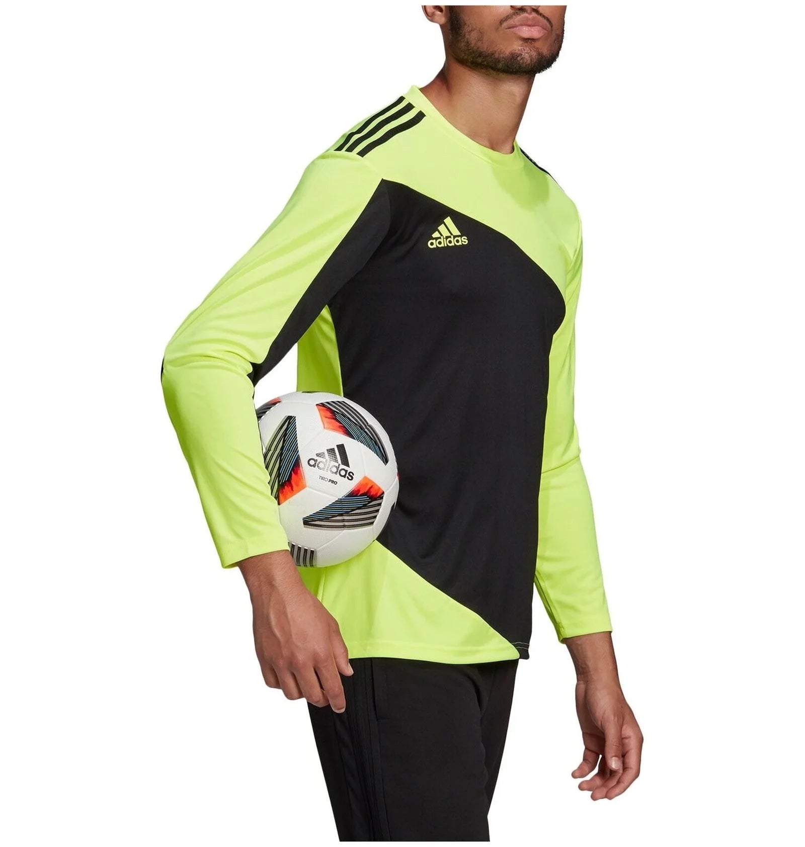 Adidas Squadra 21 Unisex Goalkeeper Long Sleeve Green Black Training Top