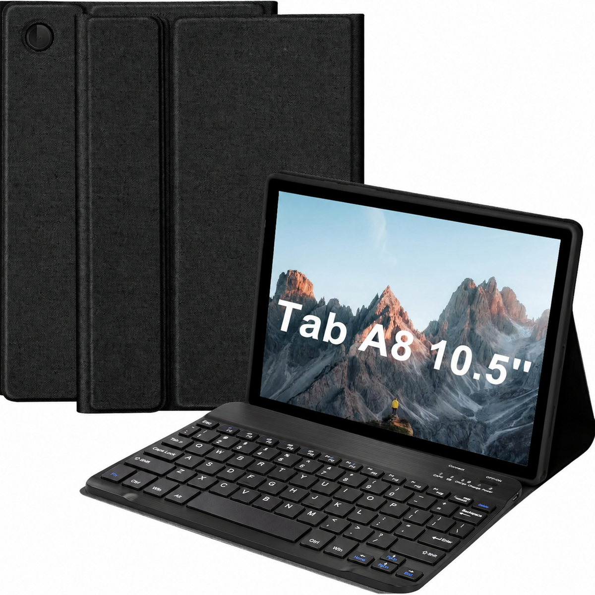 JUQITECH Backlit Keyboard Case for Samsung Galaxy Tab A8 10.5" (German Version)