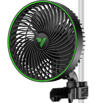 Vivosun AeroWave E6 Gen2 Grow Tent Clip Fan 6" EC Motor Black