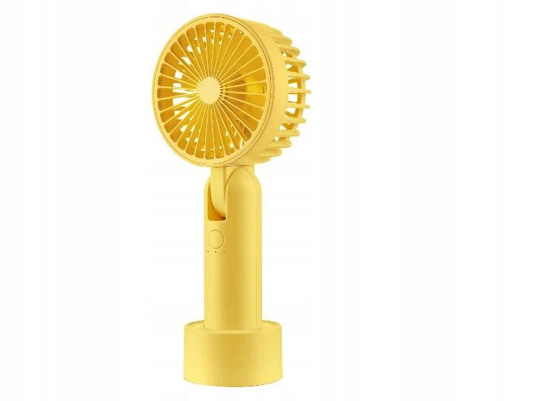 Silvercrest Mini Portable Fan Rechargeable USB Yellow SHV3,7B1