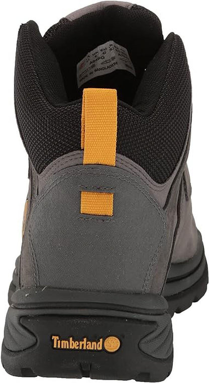 Timberland Men's White Ledge Mid Waterproof Hiking Boot, Grey Nubuck, Durable