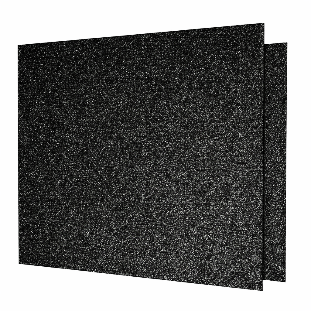 Glitter Black Acrylic Sheet 20x20cm 0.3cm Thick – 2 Pack