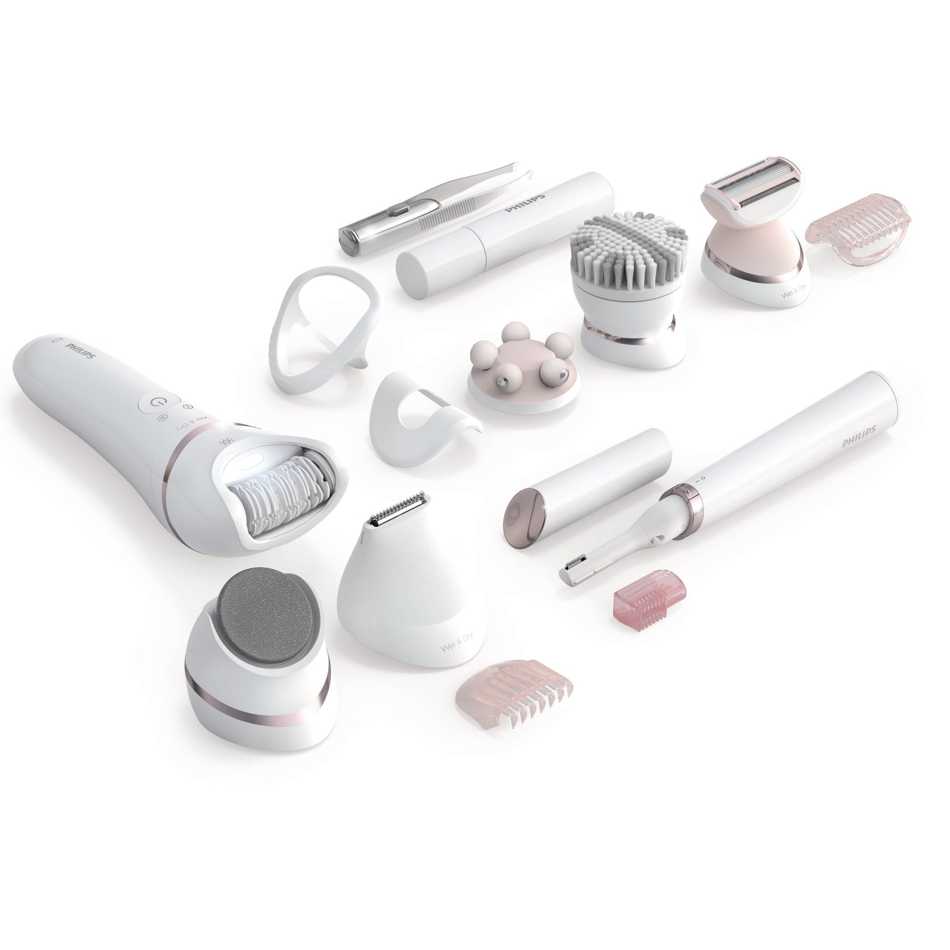 Philips Series 9000 BRE740/90 Wet & Dry Epilator Beauty Set with 12 Accessories