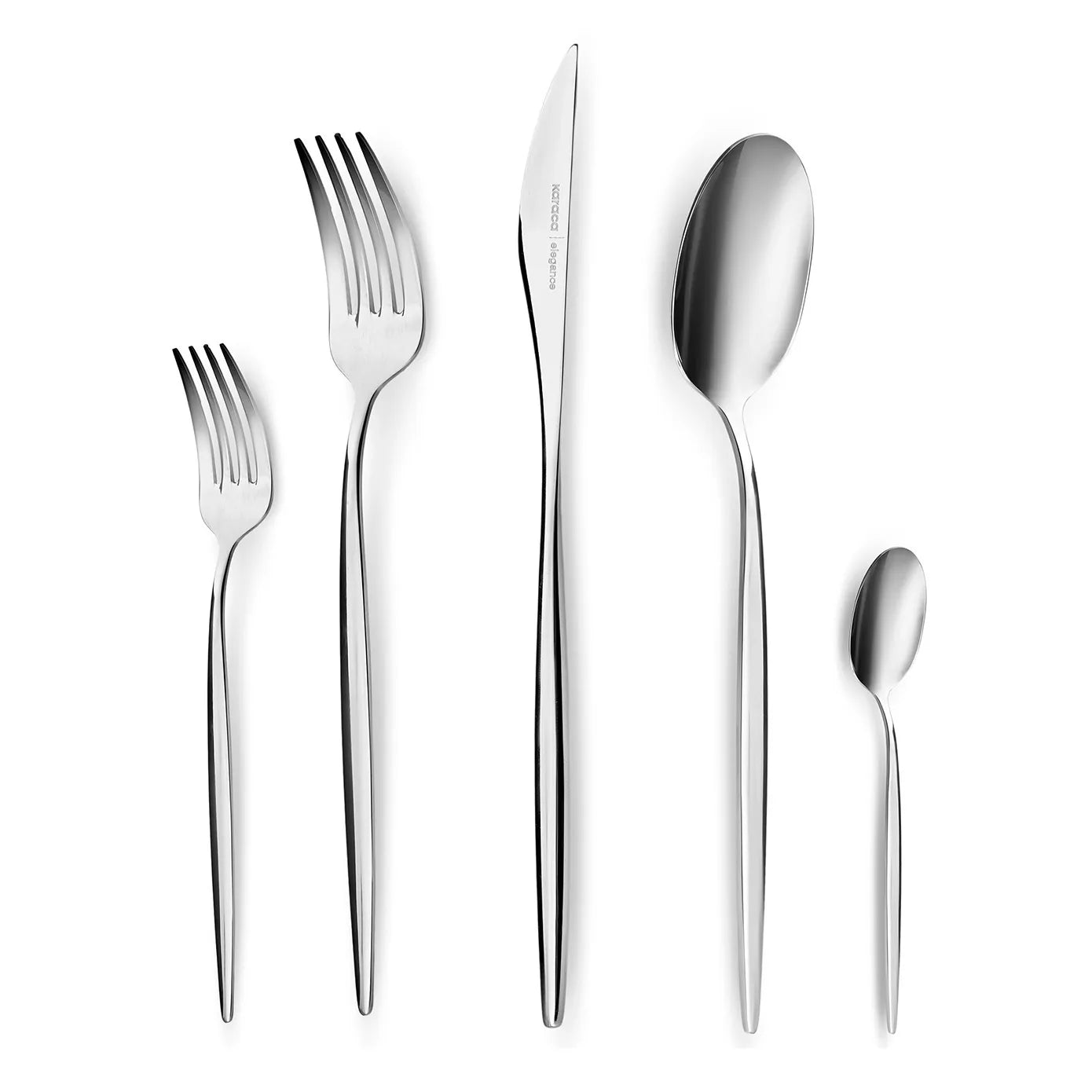 Karaca Lizbon 60-Piece Cutlery Set Platinum