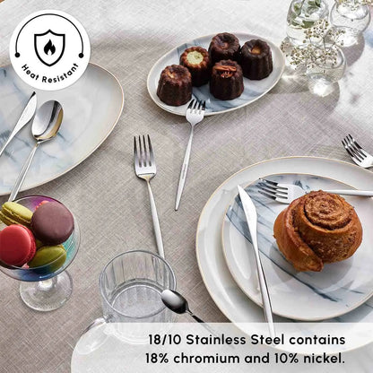 Karaca Lizbon 60-Piece Cutlery Set Platinum