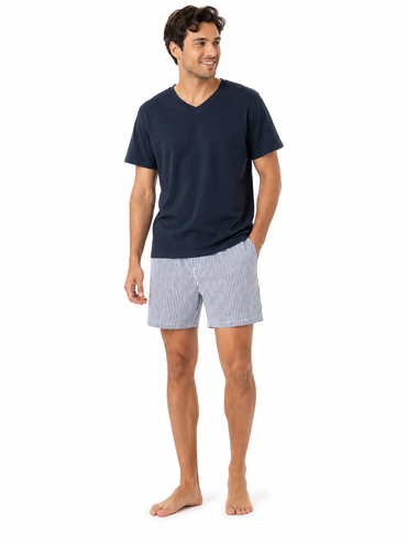 Livergy Men's 100% Cotton Short Sleeve Pajama Set