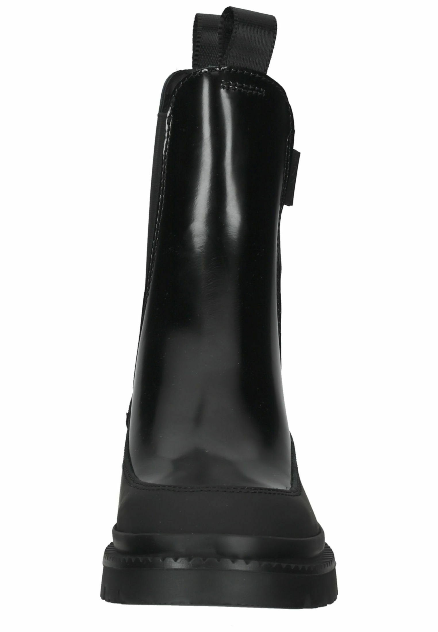 GANT PREPNOVO Women's Classic Black Patent Leather Chelsea Ankle Boots