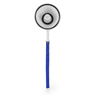 Nedis Portable Megaphone with Siren, 10W Output, 820-Foot Range, Recording