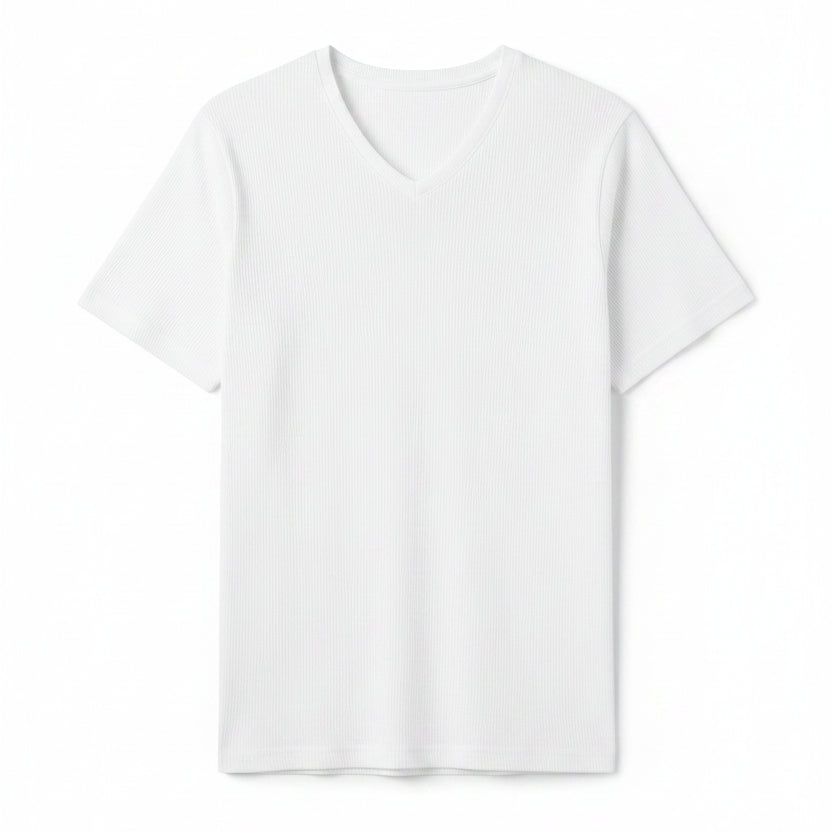 LIVERGY White V-Neck Underwear Tee