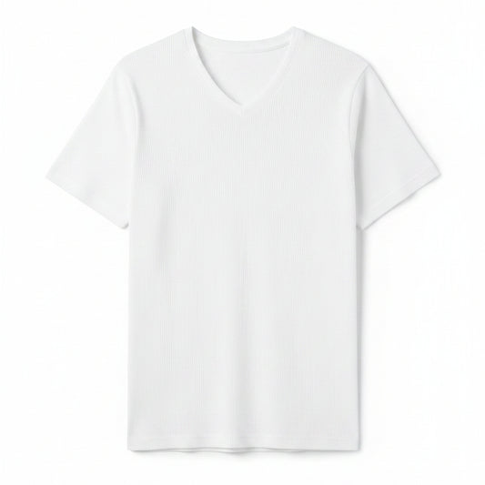 LIVERGY White V-Neck Underwear Tee