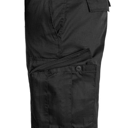 Rugged Black Brandit US Ranger Cargo Pants – Durable PoliCotton with 6 Pockets