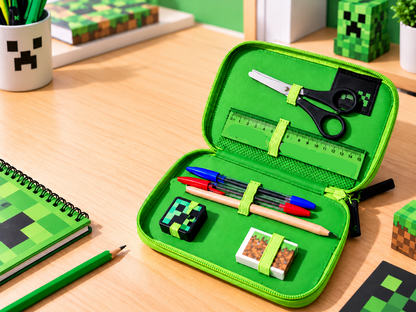 Minecraft School Pencil Case 13x20x7 cm
