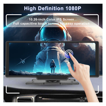 PODOFO 9.3‑Inch Wireless CarPlay & Android Auto Plug‑Play Screen