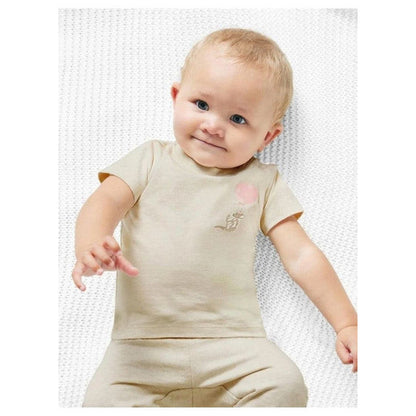 Beige Summer T-shirt for Girl Lupilu