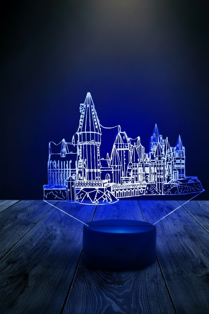 3D Lamp Led Harry Potter Hogwarts