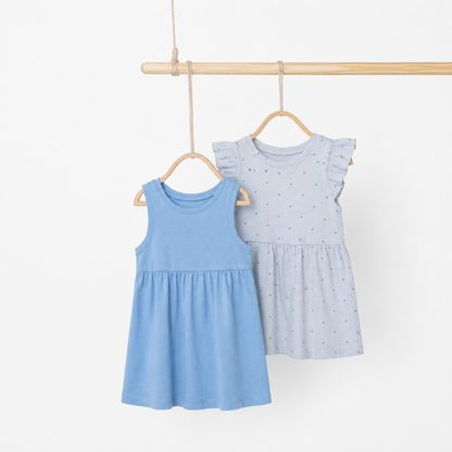 Lupilu Children's Dresses Made of Cotton - 2Pcs