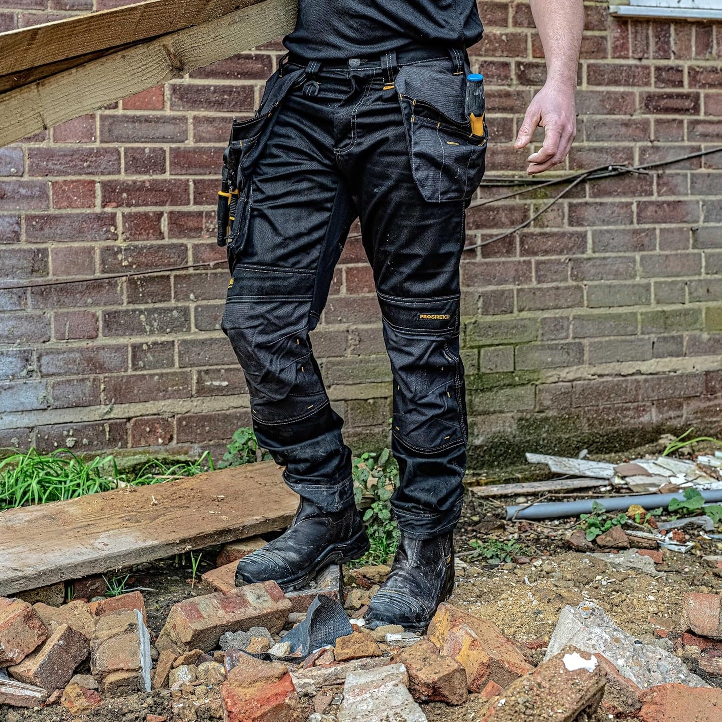 DEWALT Harrison Men's Stretch Work Trousers with Reinforced Knees