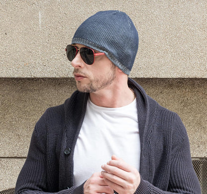 ZLYC Men's Fashion Knit Beanie: Warm, Thick, Fleece-Lined Winter Skull Cap