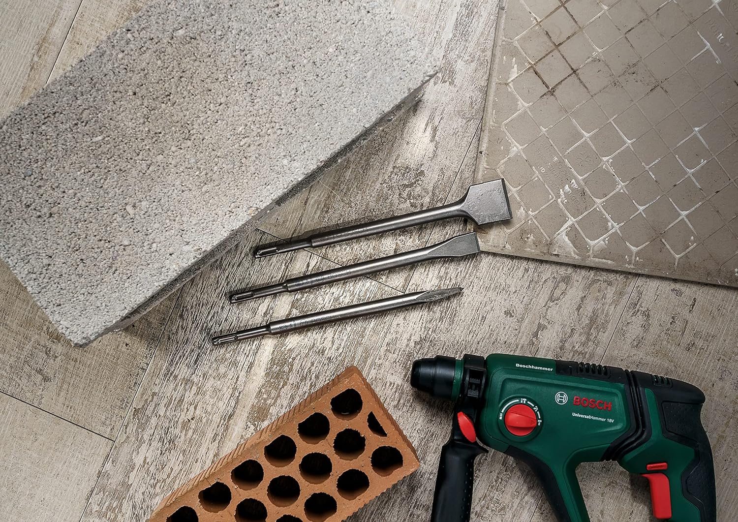Bosch Sds-Plus 3Pc Chisel Set