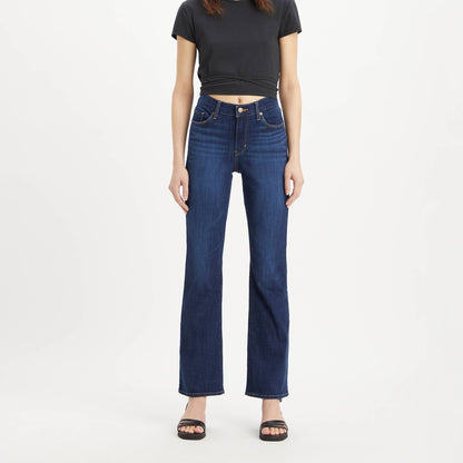 Women's Vintage Classic Bootcut Jeans: Mid-Rise, Dark Wash, Stellar Stretch Denim