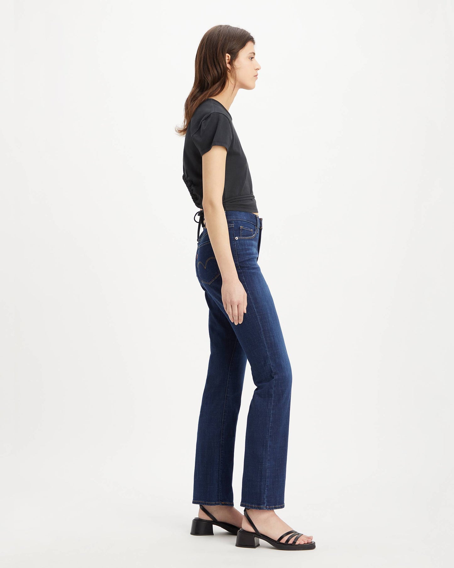 Women's Vintage Classic Bootcut Jeans: Mid-Rise, Dark Wash, Stellar Stretch Denim