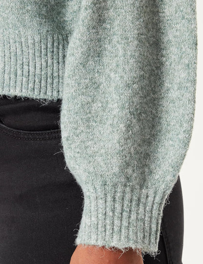 VERO MODA Women's Button-Front Wool-Blend Cardigan – Soft Cozy Fit