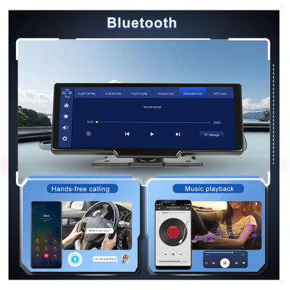 PODOFO 9.3‑Inch Wireless CarPlay & Android Auto Plug‑Play Screen