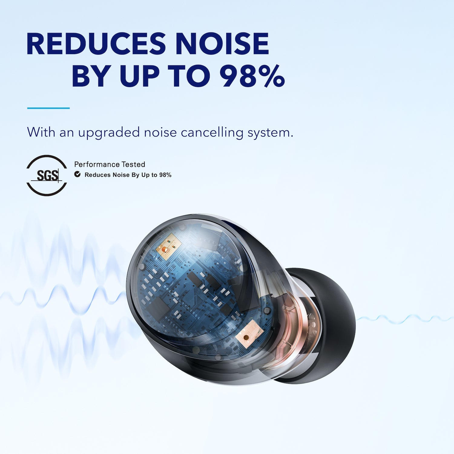 soundcore Space A40 Adaptive Noise Cancelling Earbuds 50-Hour Playtime Black