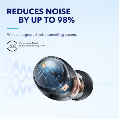 soundcore Space A40 Adaptive Noise Cancelling Earbuds 50-Hour Playtime Black